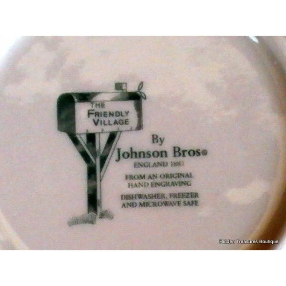 Johnson Brothers The‎ Friendly Village 3 Bread & Butter Plates England 1883
